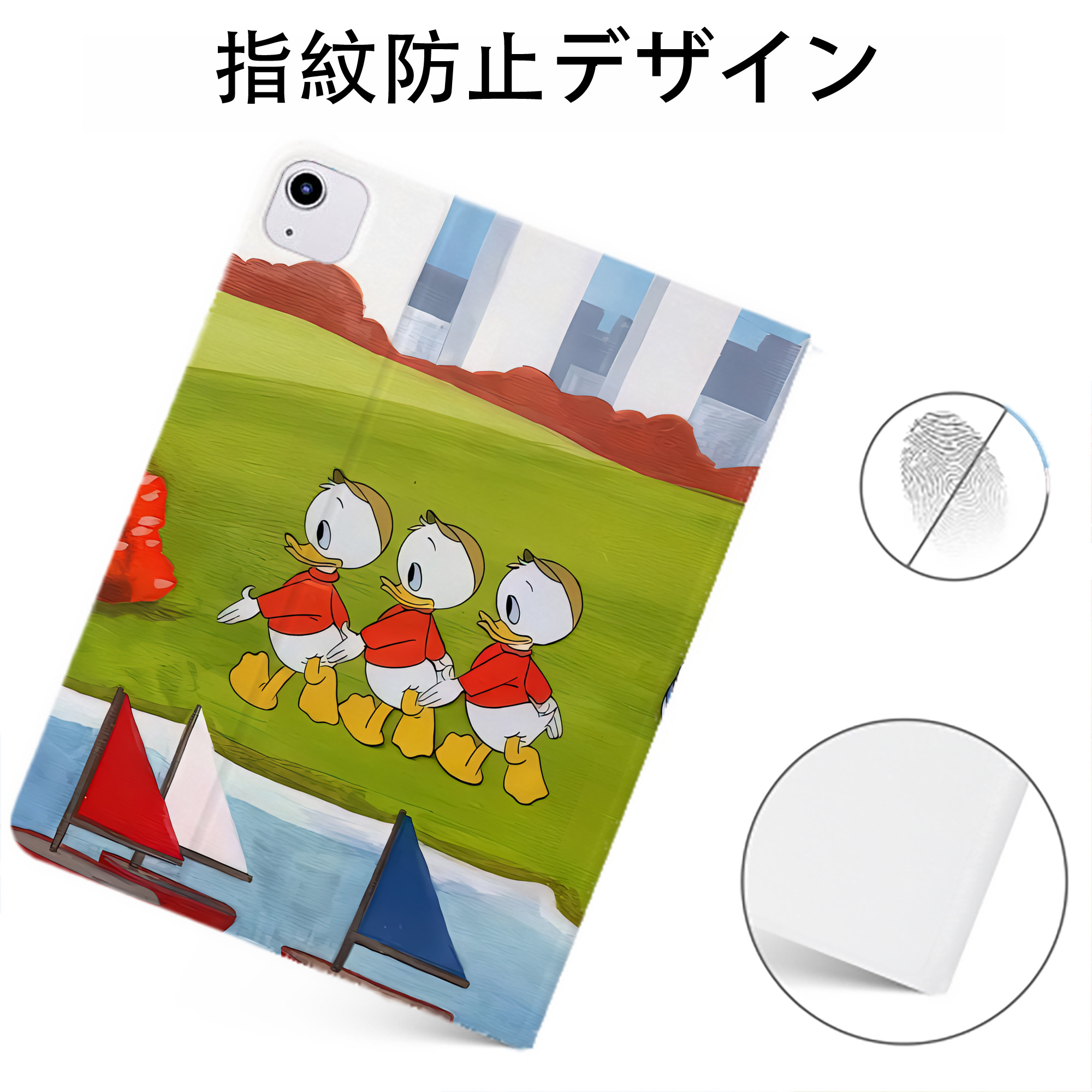 （画像用） ミッキーマウス Mickey Mouse IPadケース ペンホルダー付き ブックスタイルデザイン